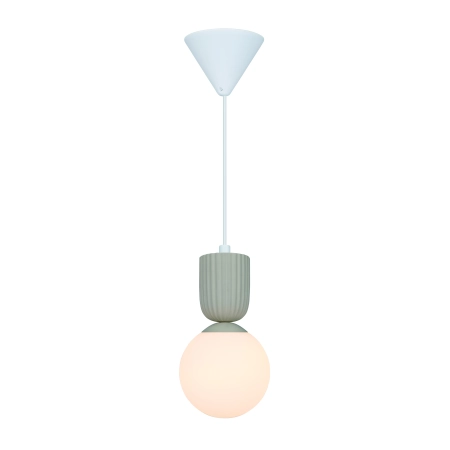 Lampa wisząca beżowa + klosz biały Sadie NO2512603009 - Nordlux